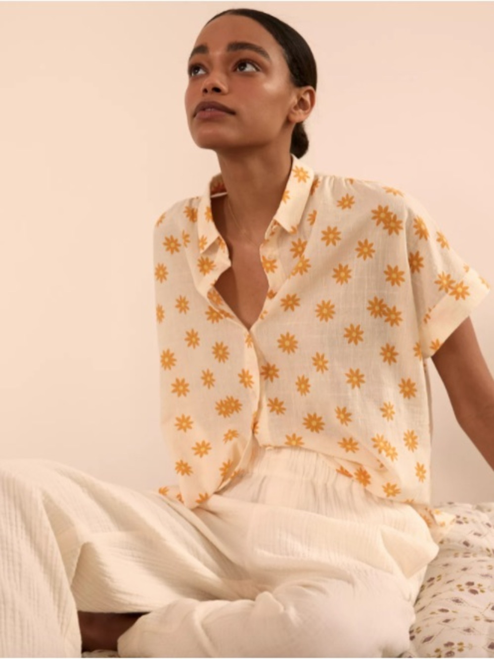 Madewell 100% Cotton Daisy Groove Hilltop Shirt Blouse XL